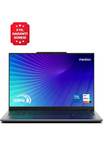Medion Signium 14 S1 MD600032 Intel Core 5 120U 16GB 512GB SSD Freedos 14" 120Hz OLED Laptop