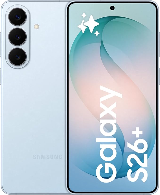Samsung Galaxy S26Plus Sky Blue, 256GB Storage, AI Phone, 12GB Memory, Customized AP, Photo Assist, 50MP Camera, 4900mAh Battery