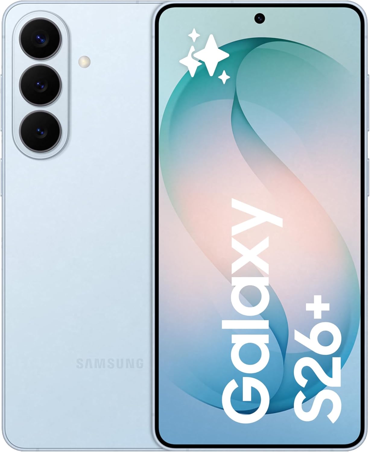 Samsung Galaxy S26Plus Sky Blue, 256GB Storage, AI Phone, 12GB Memory, Customized AP, Photo Assist, 50MP Camera, 4900mAh Battery