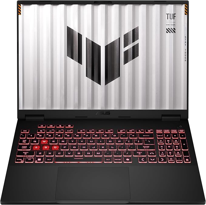 ASUS TUF Gaming A16-FA608UM-RV016 Gaming Laptop | NVIDIA® GeForce RTX™ 5060 Laptop GPU 8GB GDDR7 | AMD Ryzen™ 7 260 Processor 3.8GHz | 16GB DDR5 RAM | 512GB SSD | 16