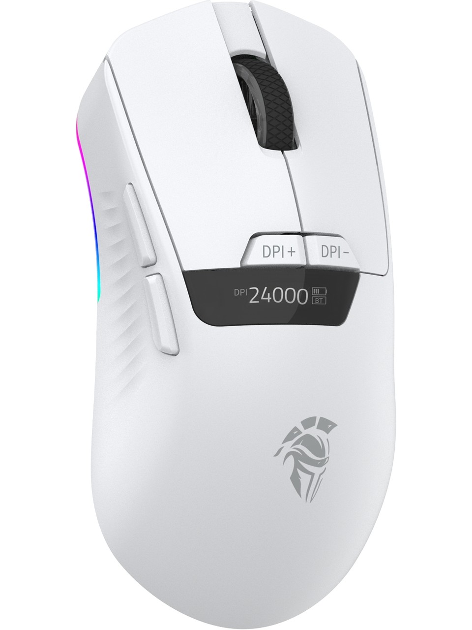 Throne Reflex Core 24.000 Dpi Paw 3311/2K Polling OLED Screen & Macro Software Ptfe Coating RGB Wireless Gaming Mouse (2.4ghz + Bt + Type-C)