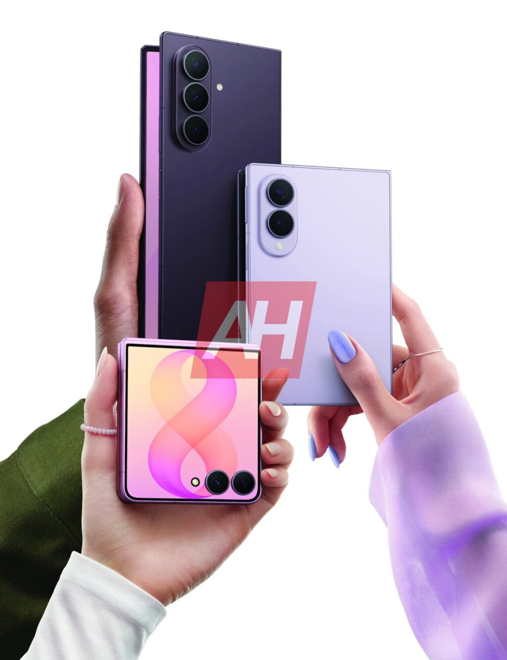 Galaxy Z Fold 8 appeared side by side for the first time with its new wide design