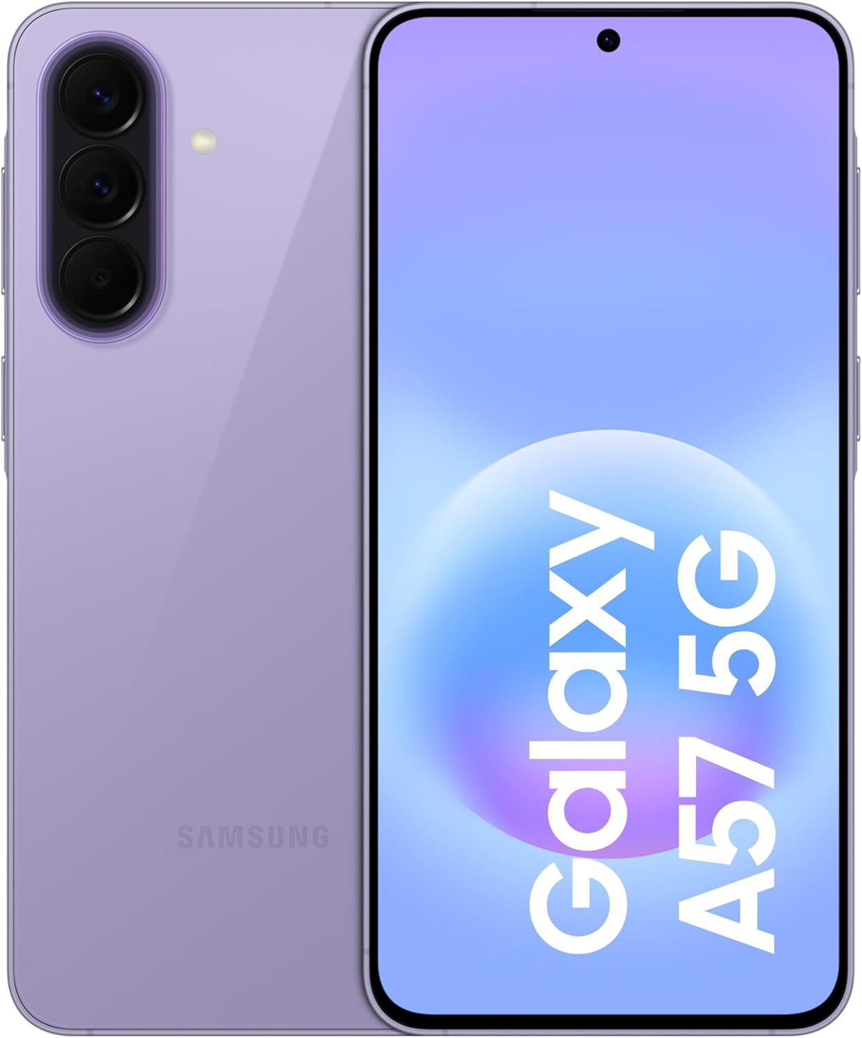 Samsung Galaxy A57 5G Android Smartphone, 256GB Memory, 8GB RAM, Lilac
