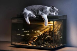New smart aquarium with color screen and automatic feeding from Xiaomi