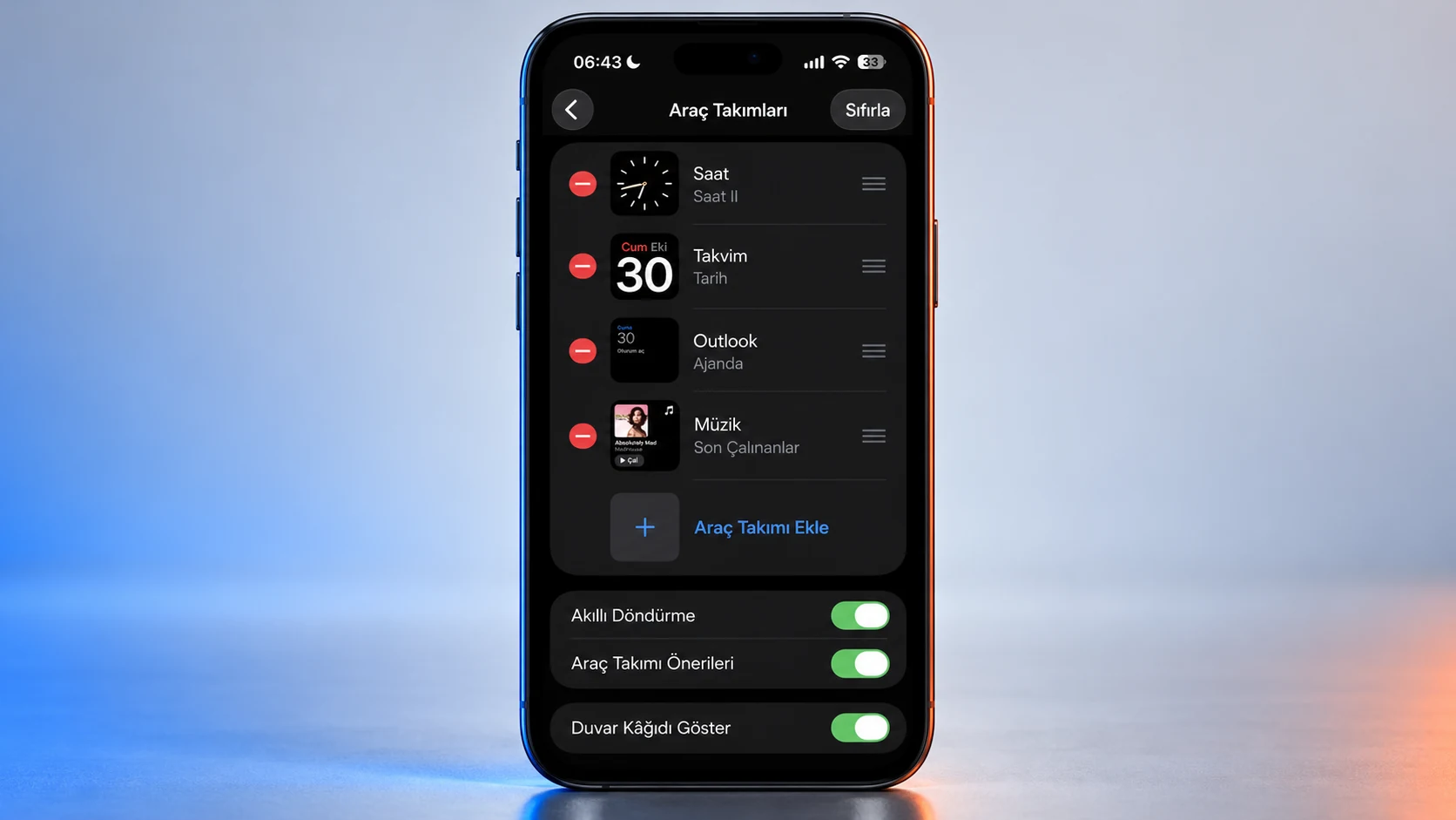 CarPlay Widgets, Smart Rotate, and Widget Suggestions settings on iPhone