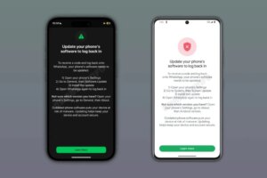 You may need to update your phone to log in to WhatsApp